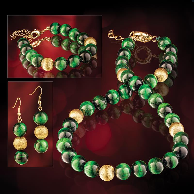 Eye of the Tiger Necklace, Bracelet & Earrings